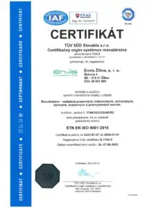 certifikat ISO 9001